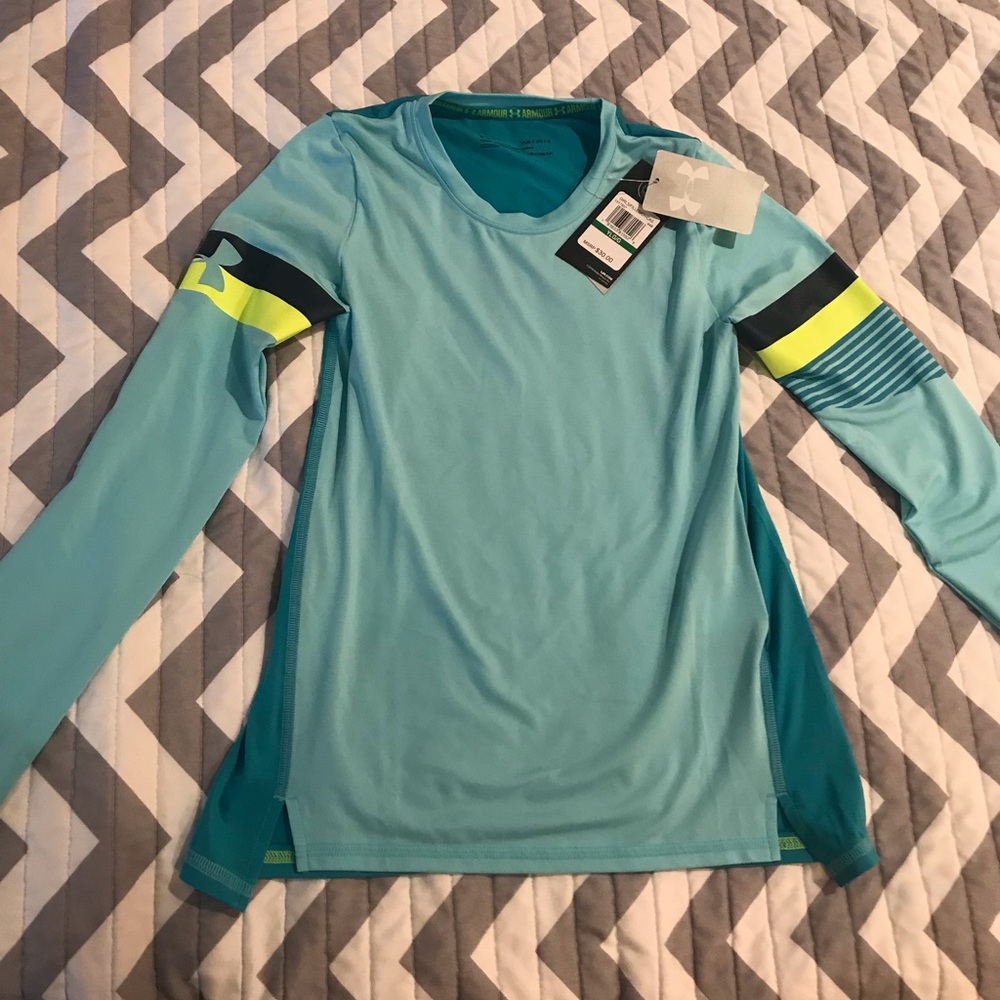 Under Armour Girls HeatGear Long Sleeve Tee
